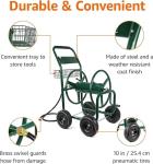 GOURD Outdoor Yard Water Planting Truck Garden Water Hose Reel Cart