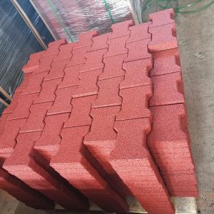 Non Toxic Interlocking Rubber Stable Mats Black Rubber Bricks For Horse Barns