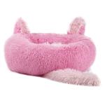 Manufacture Colorful Cute Rabbit Ears Warm Winter Round Pet Dog Cat Bed Sofa For