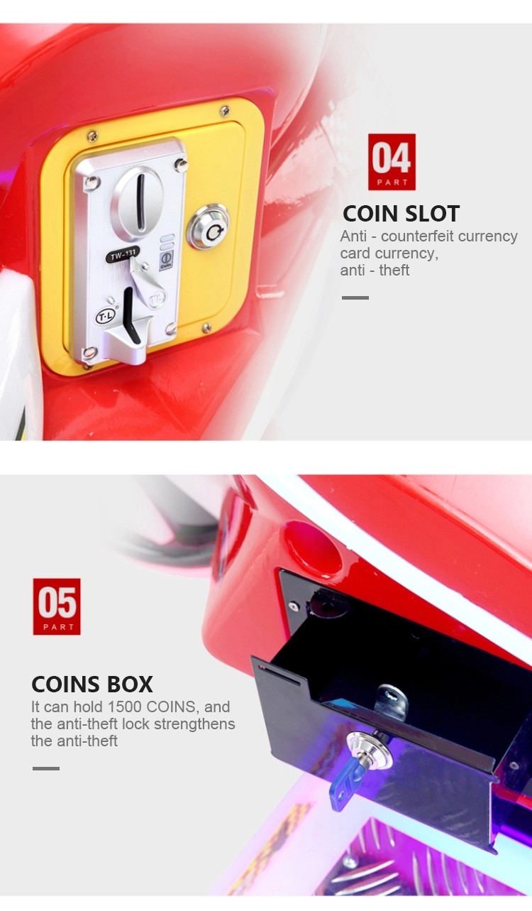 Coin Operated Kids Game Machine Kiddie Rides Racing Car Motorcycles 12 Months Warranty