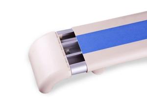 China Antibacterial PVC Crash Rail Hospital Corridor Handrail For Wall factory
