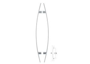 China Smooth Surface Vintage Glass Door Handles Superior Plating Easy For Installation factory