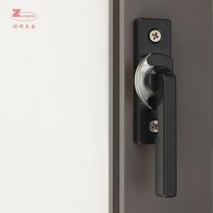 China Laser Logo Aluminum Crescent Lock for Customized uPVC Sliding Doors and Windows Design factory