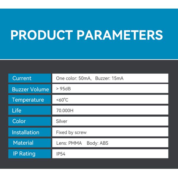 Single Layer Machine Tower Lamp Three Color Led Tower Light With No Dimmer Support
