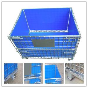 China Hot sale metal wire mesh container pallet,collapsible wire mesh factory