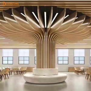 China Polyester Powder Coating Linear Metal Ceiling Tiles Fire Retardant Ceiling Decorative factory
