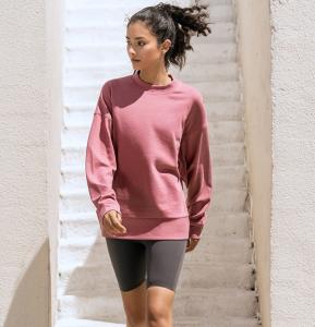 China Crew Neck Plain Pullover Sweatshirt Oversized Solid Long Hoodies factory