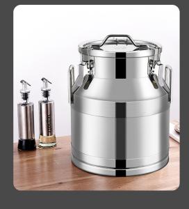 China Thickened 304 Stainless Steel Sealed Drums 20L For Milk factory