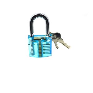 Transparent Light Blue One Character Practice Lock Transparent Locks Locksmith