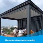 Modern Courtyard Intelligent Electric Louver Pavilion Villa Outdoor Sun Room
