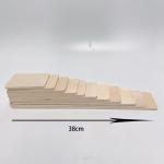 Rainbow 35.5cm Coloured Wooden Building Blocks Large Baby
