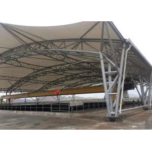 China High Strength Flexible Landfills Steel Structure Canopy With SGS Certification factory