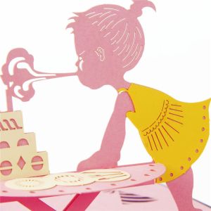 Craft Paper Customized 3d Pop Up Greeting Card 2mm Thickness