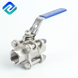 China 1000wog Stainless Steel 304 / 316 3pc Ball Valve factory