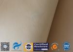 600g 18oz Brown Satin Fiberglass Silica Fabric For Kiln Heat Insulation Seal