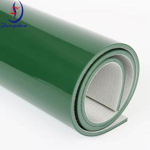 China Manure Removal Green PVC Conveyor Belt For Poultry Chicken Farm factory