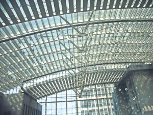 China Mall PTFE Tension Blackout Foldable Skylight Roof System factory
