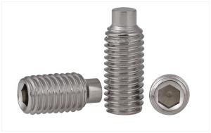 China DIN915 Metal Set Screws Stainless Steel , Headless Hex Socket Set Screw factory