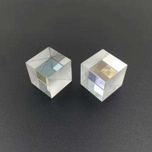China High Precision Dichroic Optical Glass Prism Cube Beam Splitter factory