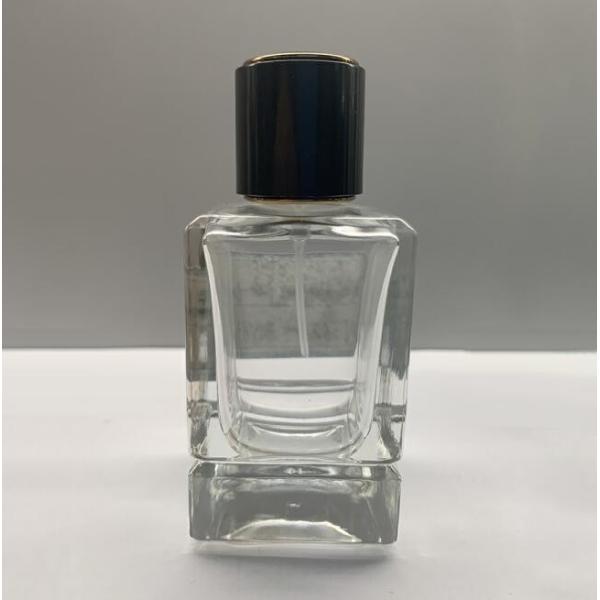 China Glass Sprayer 50ml Square Luxury Perfume Bottles OEM Makeup Packaging factory