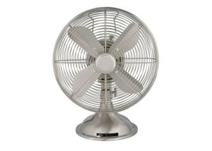 China Metal Retro 12 Inch Table Cooler Fan 3 Speed 4 Blade SAA CE ETL factory