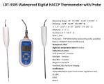 Waterproof Instant Read Thermometer For Cooking Food , Barbecue , Grill , Oven