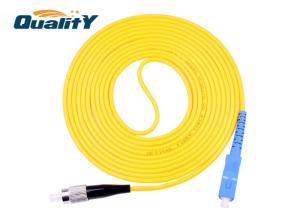 China Yellow FC To SC Fiber Optic Patch Cord Simgle Mode Indoor Fiber Jumper factory