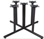 Restaurant Dining Table Legs Round Metal Bar Table Base Black / Brown Colour