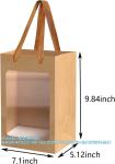 Kraft Shopping Bags With Handles For Present, Festivals Party Gift Bags With