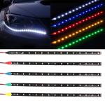 30cm Car Headlight LED Tube Strip 3528 Patch Emergency Warning Light