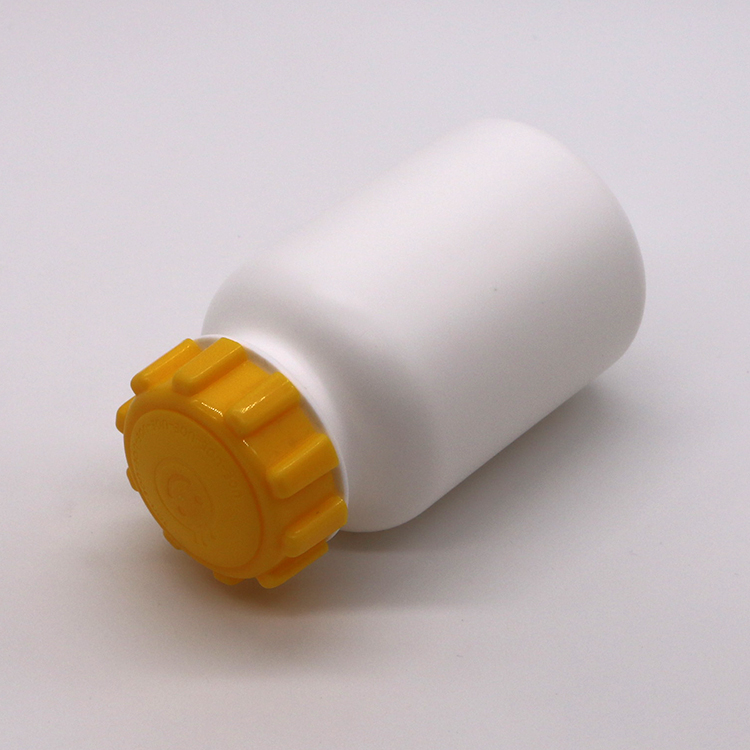 300cc HDPE Round Plastic Capsule Bottle with Screw Cap for Medicine Supplement Tablet
