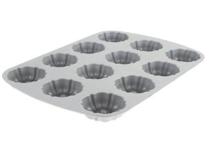 China RK Bakeware China Foodservice NSF 12 Compartment Bundtlette Aluminum Muffin Cake Pan Commercial Grade factory