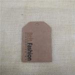 Custom 2mm Cardboard Kraft Paper Hang Tags For Clothing Glossy Lamination