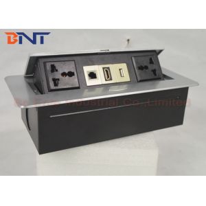 Flexible Replaceable Desk Pop Up Sockets , Multi function Table Pop Up Outlets