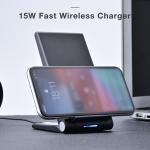 15w 10w Fast Charge Wireless Charger Stand Qi Wireless Charging Multifuncion