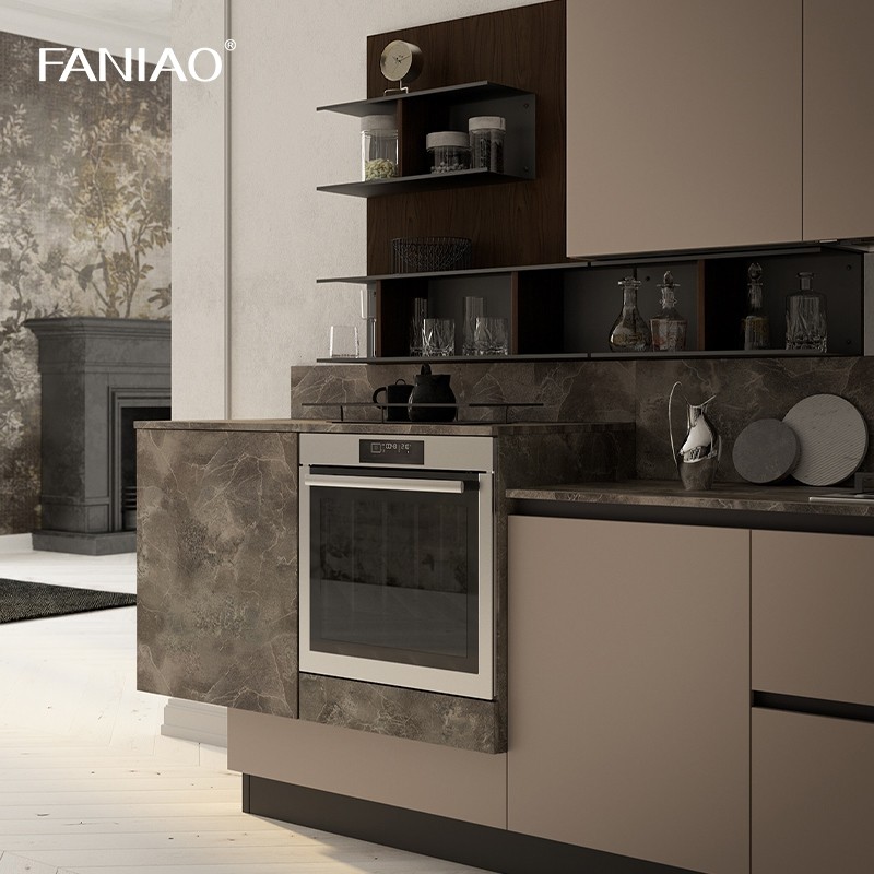 Free Sample Custom Ready Made Kitchen Cabinet Melamine Board Kitchen Cabinet Design