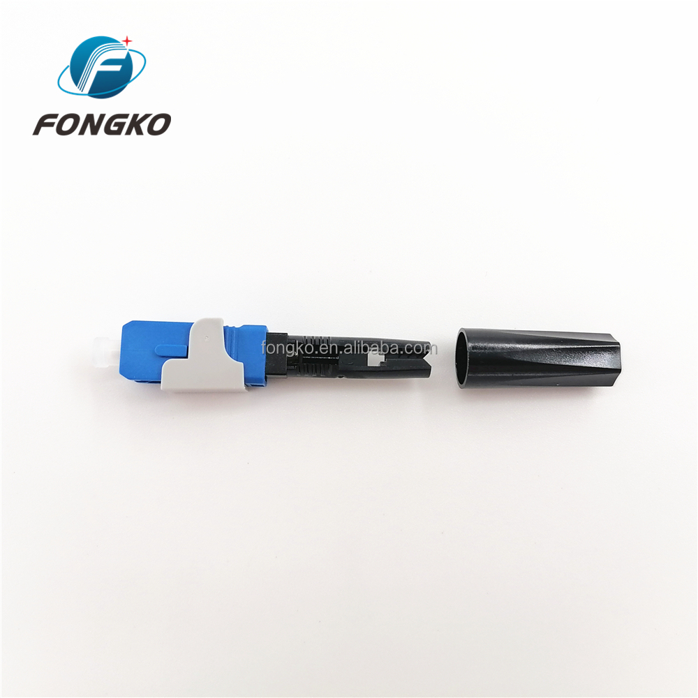 Simplex Fast Fiber Optic Cable Sc Connector UPC Ftth Cable Connector