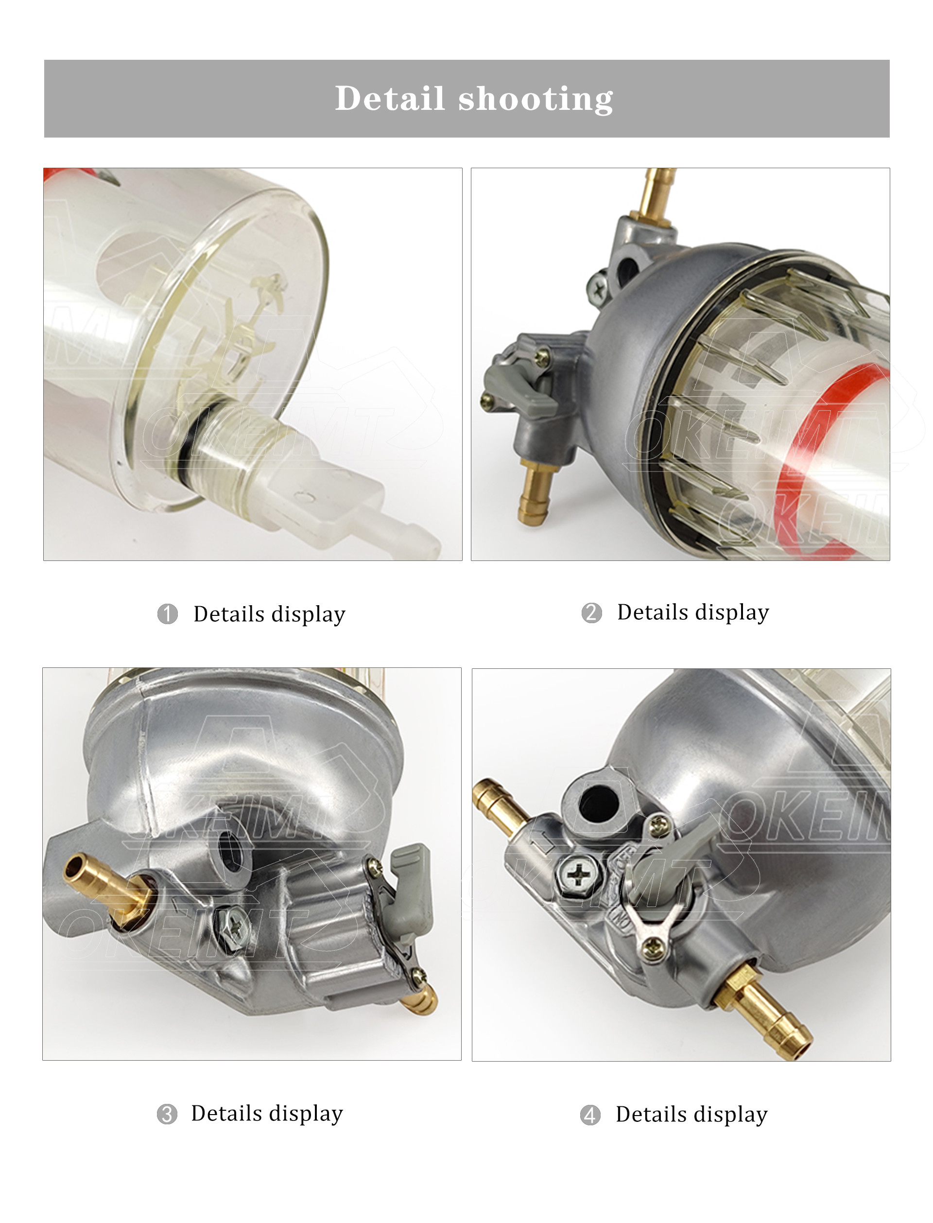 Die Casting Oil Water Separator Assembly For EC55/60 Hitachi 60/70 Kubota
