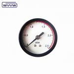 air black steel back connection 1 1/2" pressure gauge