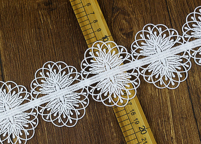 Cutomized Floral French Venice Guipure Lace Trim For Apparel Ribbon 7CM Width