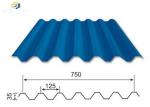 Corrugated galvanized steel roof/wall panels with high durability
