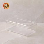 Transparent PET Square Plastic Storage Jars 660Ml Plastic Food Container With