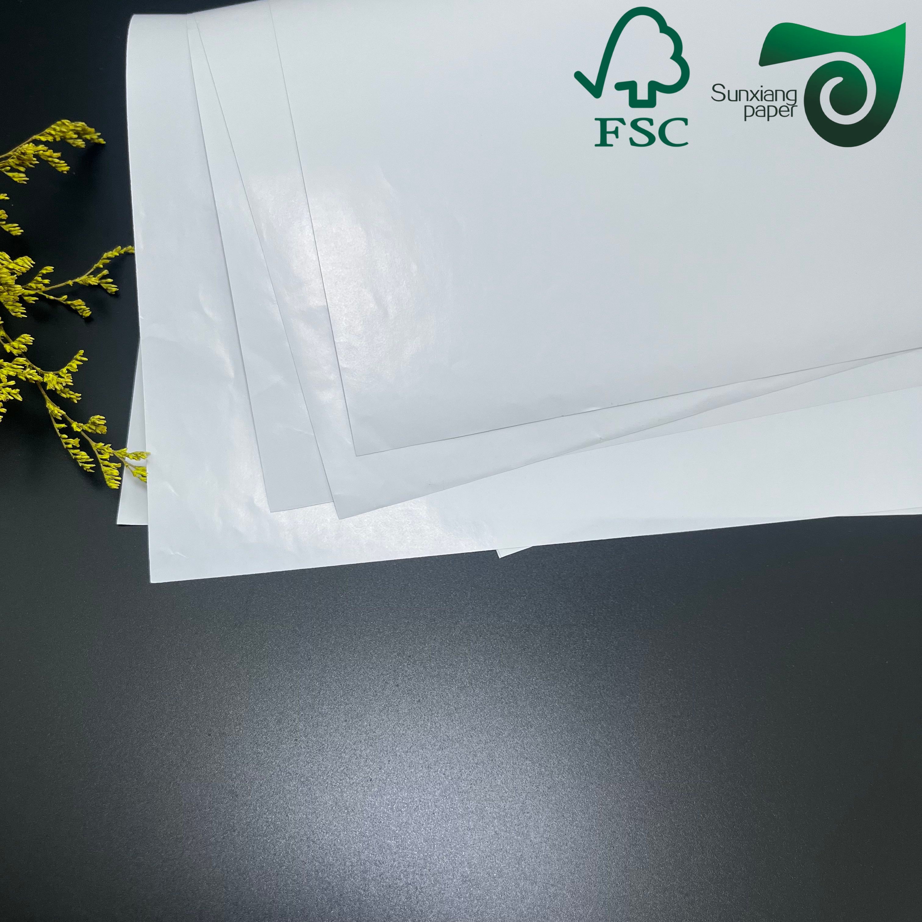 80g 90g Glossy Art Paper White Food Safe Cones Paper For Ice Cream Wrapping 31 43inch