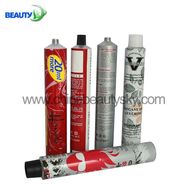 Cosmetic Packaging Tubes Aluminum Collapsible Tube for Hair Color Tubes with