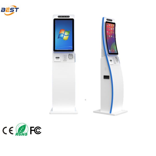 China High Resolution Self Service Payment Kiosk with Intel Core I3 CPU for Restaurants and Stores factory