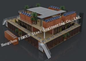 China Customised Modular Prefab Container House For Shopping Center Or Coffee Bar factory