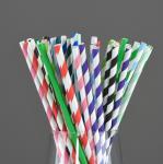 Disposable Food Product 20cm Paper Straw with Custom Printed Biodegradable