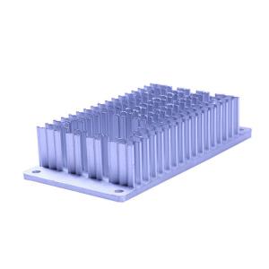 China CNC Machining Extruded Heat Sink Profiles Improved Cooling Surface factory