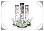 7MM Glass Water pipes Hand Drawing Art Bong Glass Smoking Hookah Beaker Bongs