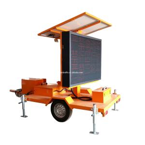 Trailer Mounted Portable VMS Signs LED Changeable Message Signs